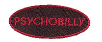 Psychobilly patch (red) :