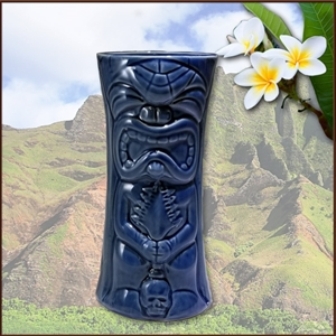 Ku kaili moku,Small ,Sappihre Blue Tiki Mug :