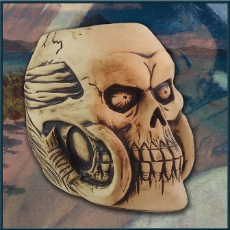 Tupapau Marquesan Trophy Skull Tiki Mug :